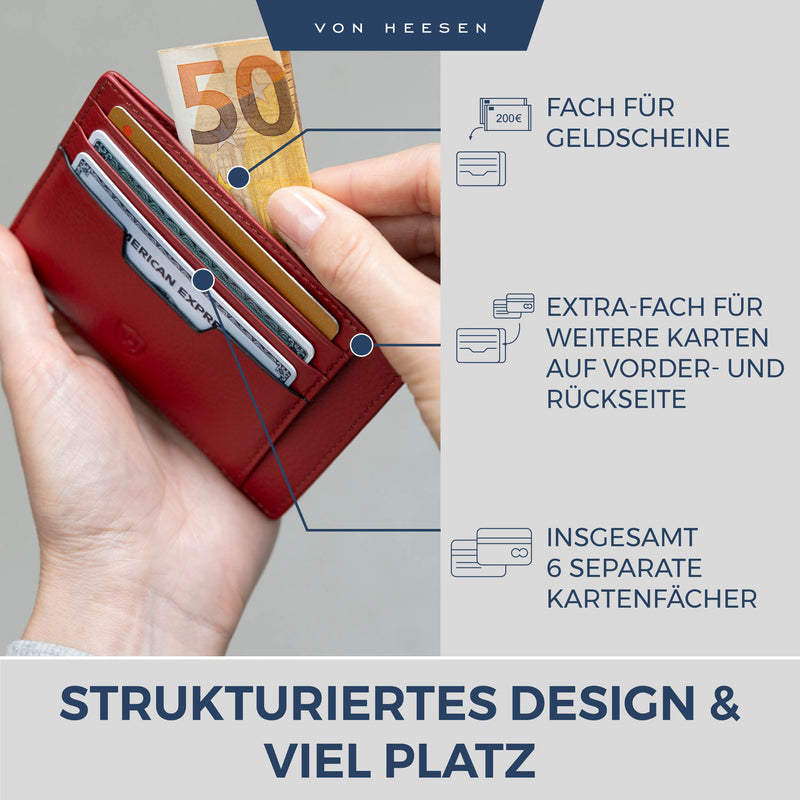 Kartenetui mit RFID-Schutz und 9 Kartenfächer