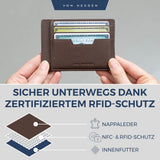 Kartenetui mit RFID-Schutz und 9 Kartenfächer