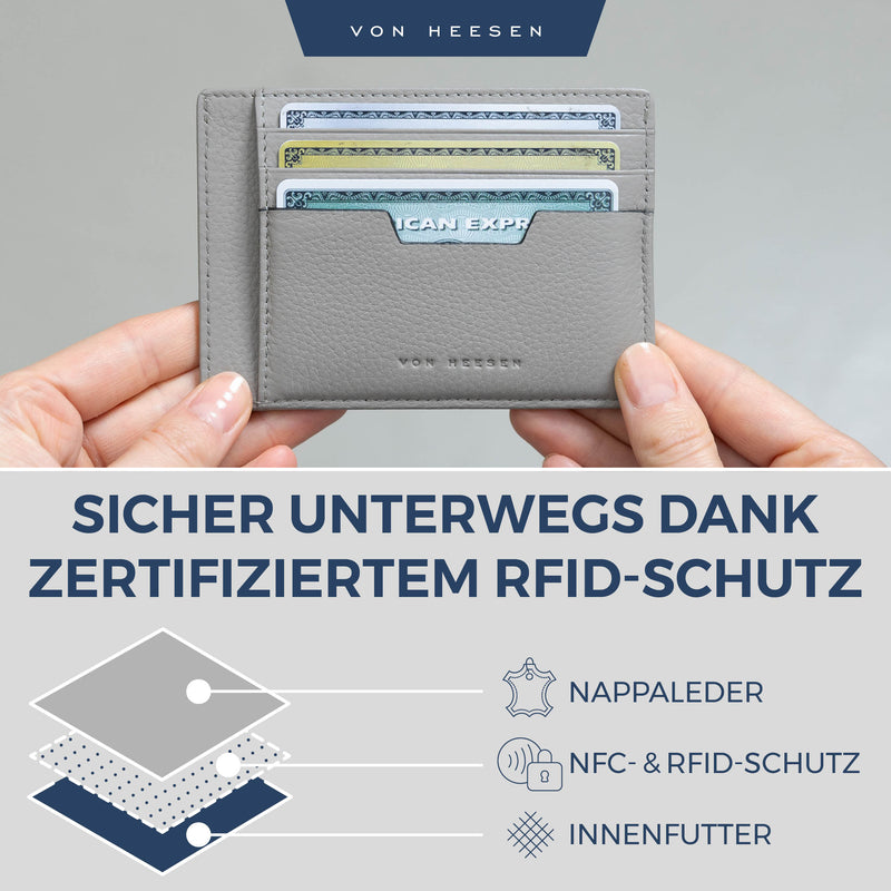 Kartenetui mit RFID-Schutz und 9 Kartenfächer