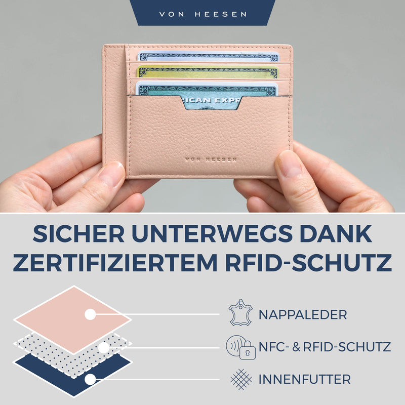 Kartenetui mit RFID-Schutz und 9 Kartenfächer