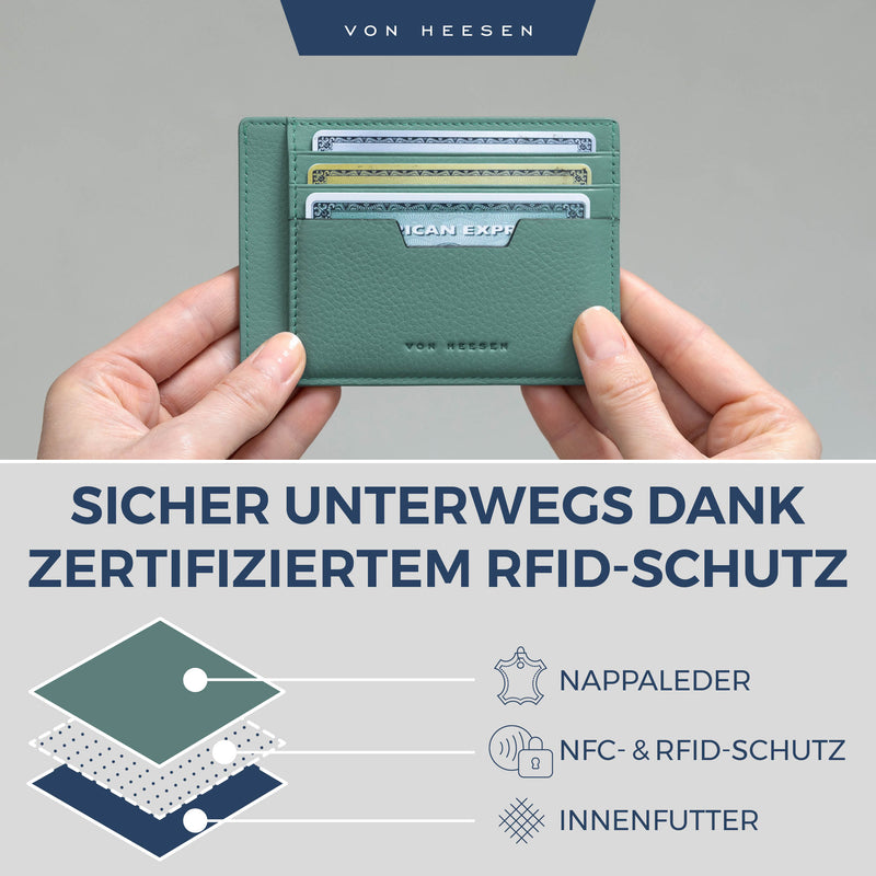 Kartenetui mit RFID-Schutz und 9 Kartenfächer