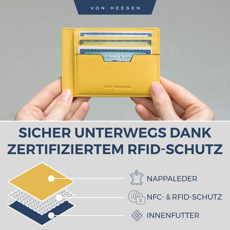 Kartenetui mit RFID-Schutz und 9 Kartenfächer