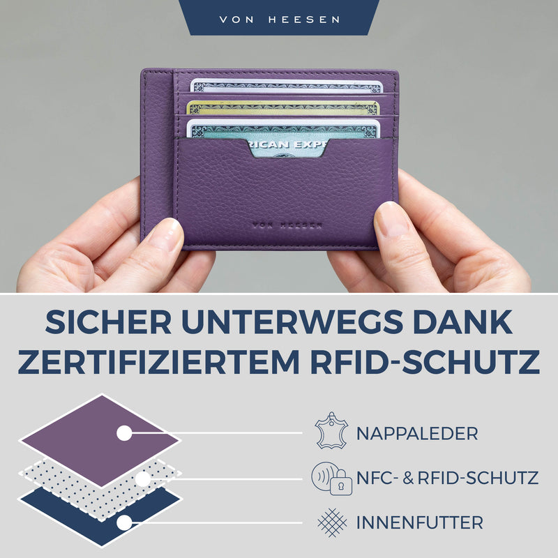 Kartenetui mit RFID-Schutz und 9 Kartenfächer