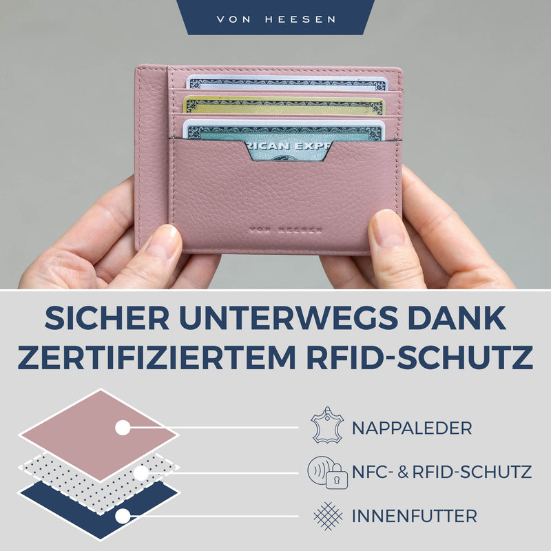 Kartenetui mit RFID-Schutz und 9 Kartenfächer