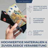 Slim Wallet mit RFID-Schutz und 6 Kartenfächer