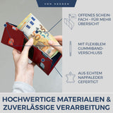 Slim Wallet mit RFID-Schutz und 6 Kartenfächer