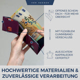 Slim Wallet mit RFID-Schutz und 6 Kartenfächer