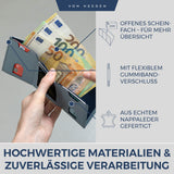 Slim Wallet mit RFID-Schutz und 6 Kartenfächer