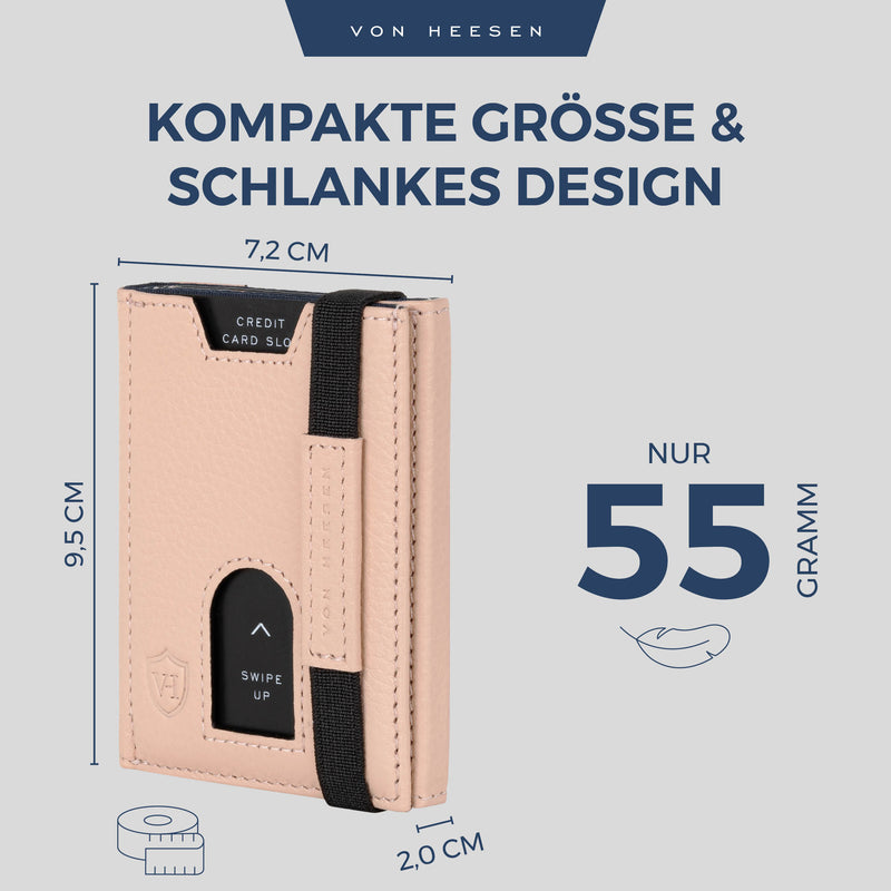 Slim Wallet mit RFID-Schutz und 6 Kartenfächer