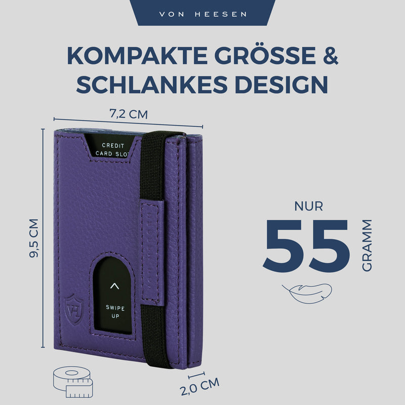 Slim Wallet mit RFID-Schutz und 6 Kartenfächer