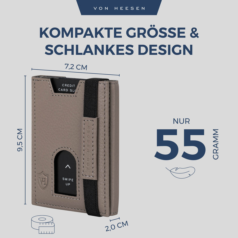 Slim Wallet mit RFID-Schutz und 6 Kartenfächer