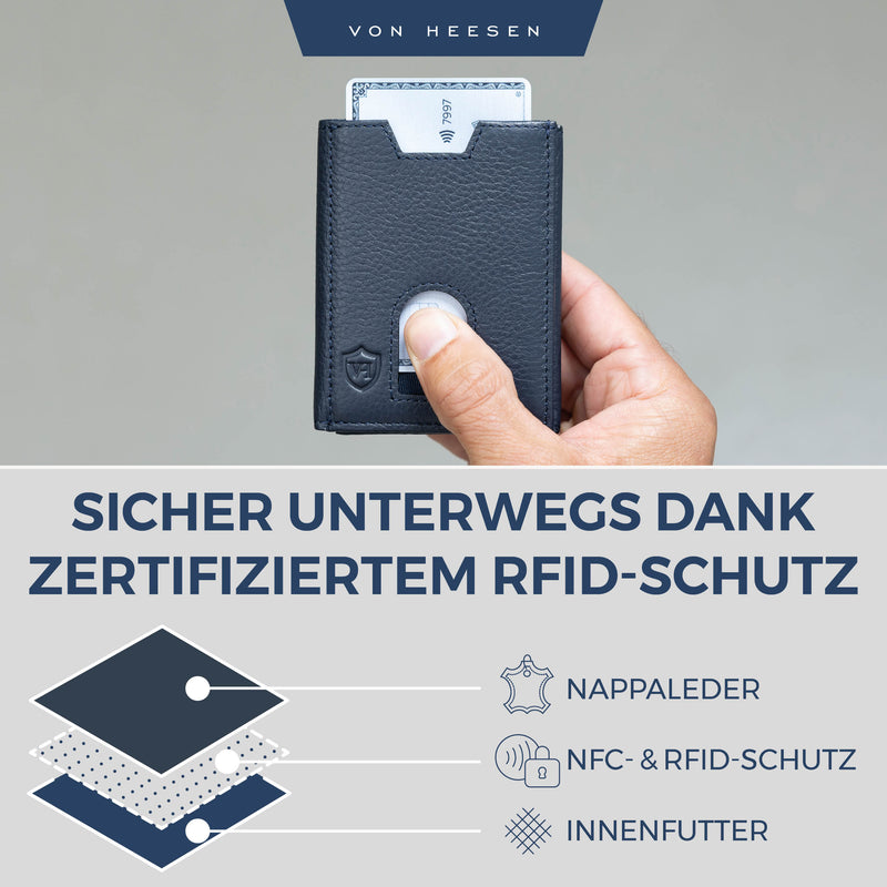 Slim Wallet mit RFID-Schutz und 6 Kartenfächer