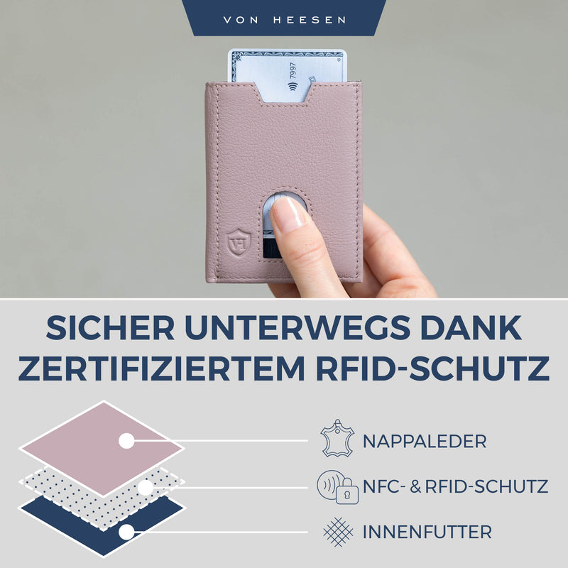 Slim Wallet mit RFID-Schutz und 6 Kartenfächer