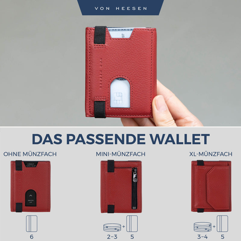 Slim Wallet mit RFID-Schutz und 6 Kartenfächer