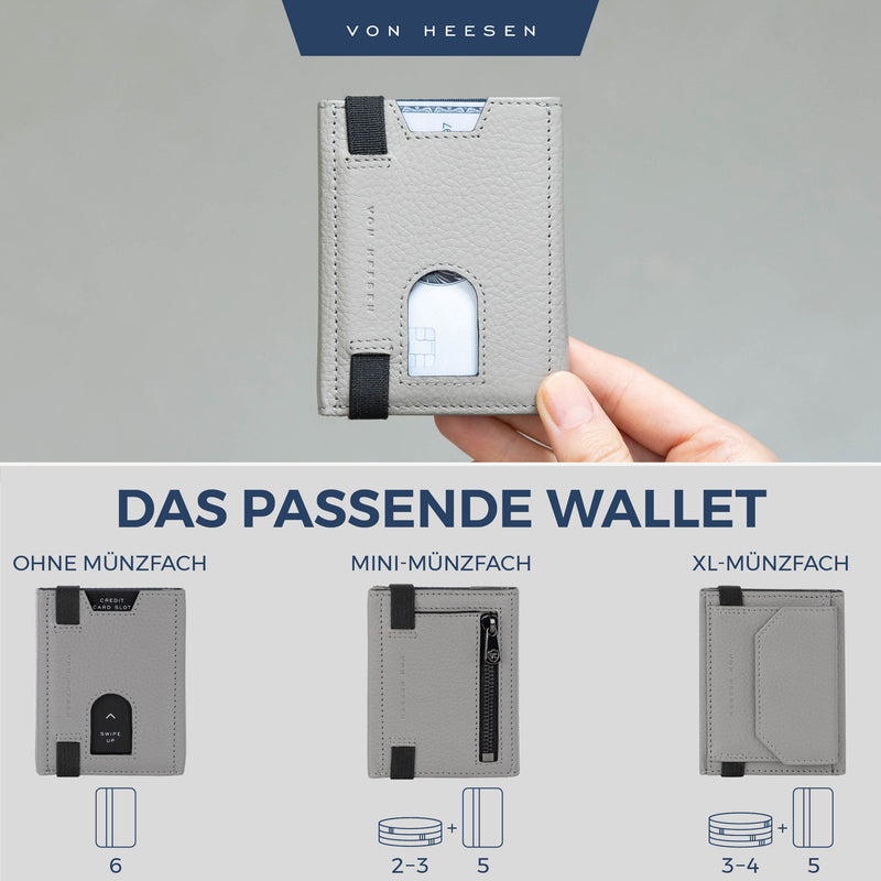 Slim Wallet mit RFID-Schutz und 6 Kartenfächer