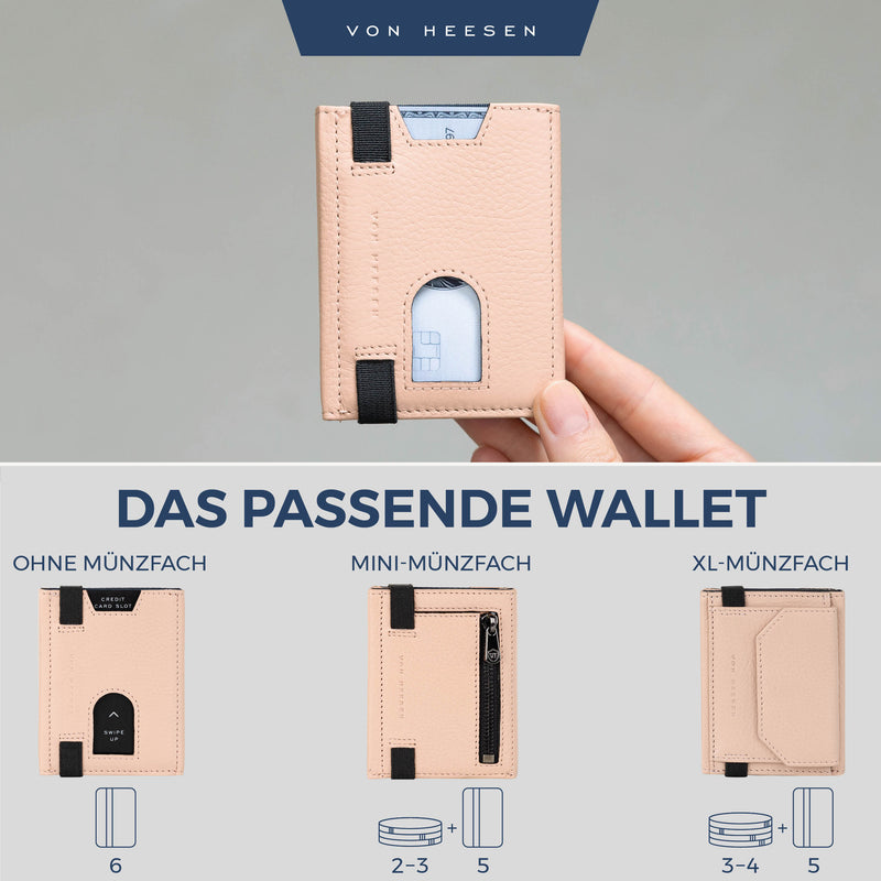 Slim Wallet mit RFID-Schutz und 6 Kartenfächer