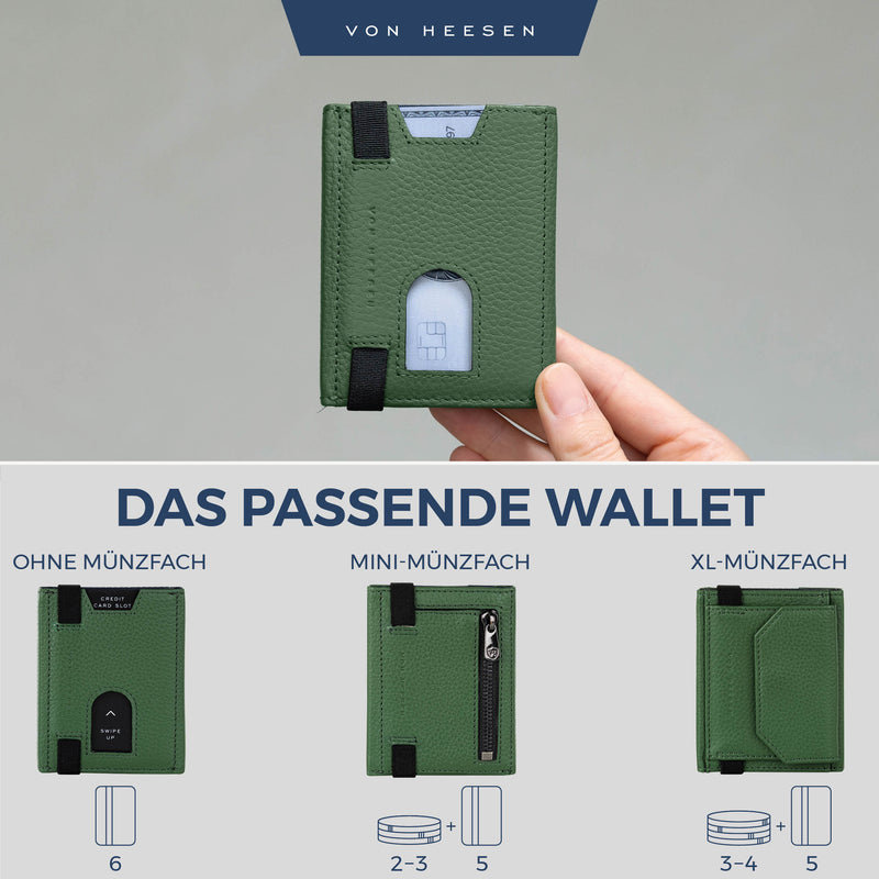 Slim Wallet mit RFID-Schutz und 6 Kartenfächer