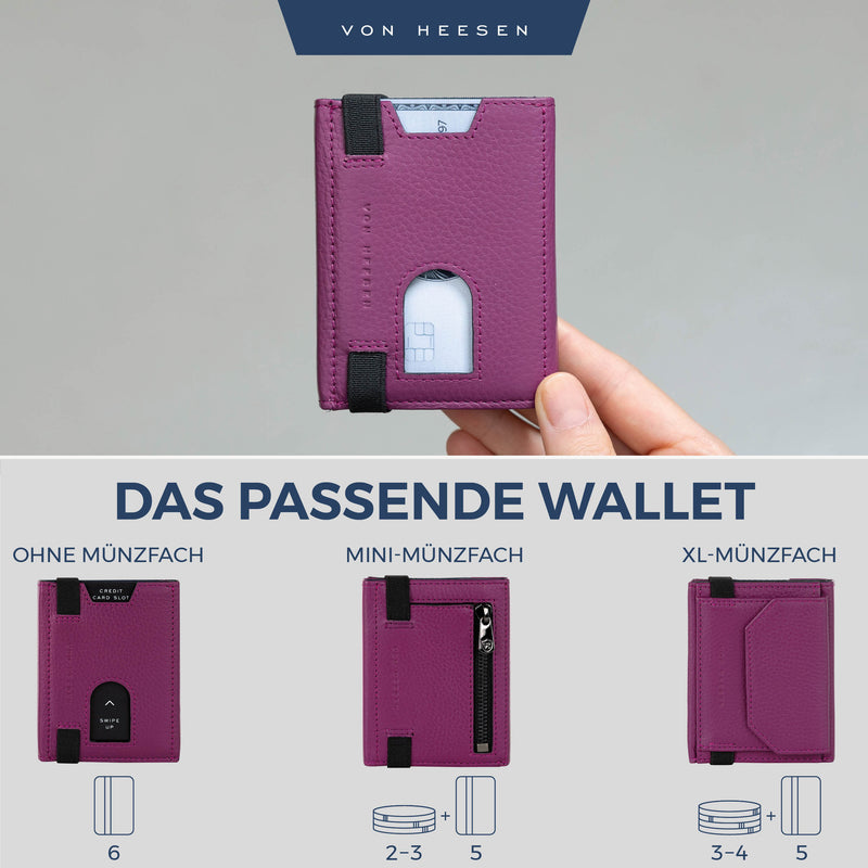 Slim Wallet mit RFID-Schutz und 6 Kartenfächer