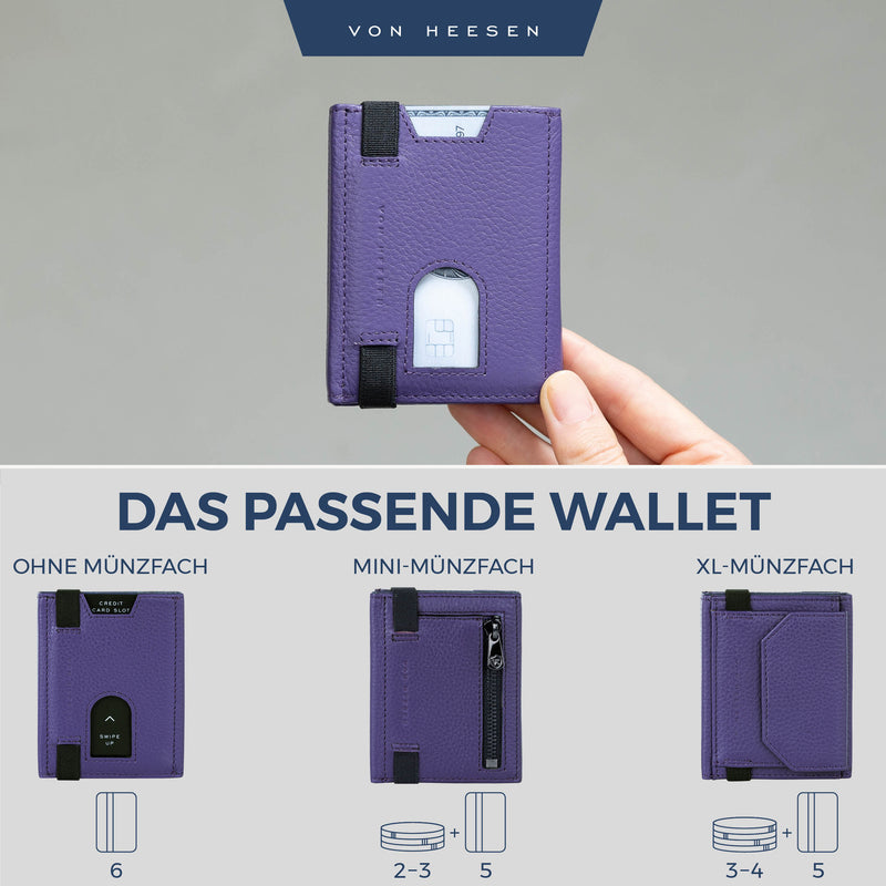 Slim Wallet mit RFID-Schutz und 6 Kartenfächer