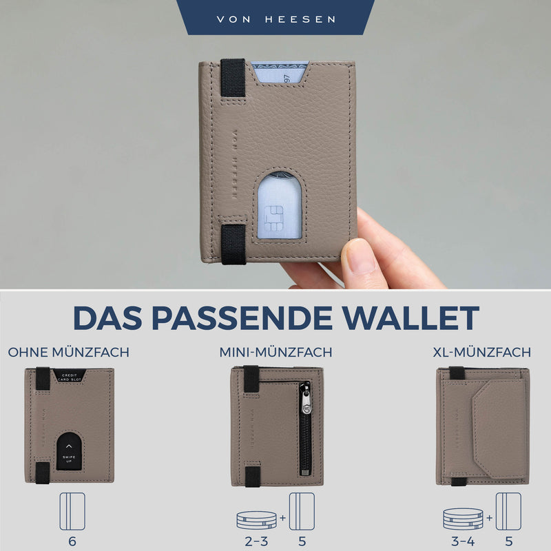 Slim Wallet mit RFID-Schutz und 6 Kartenfächer