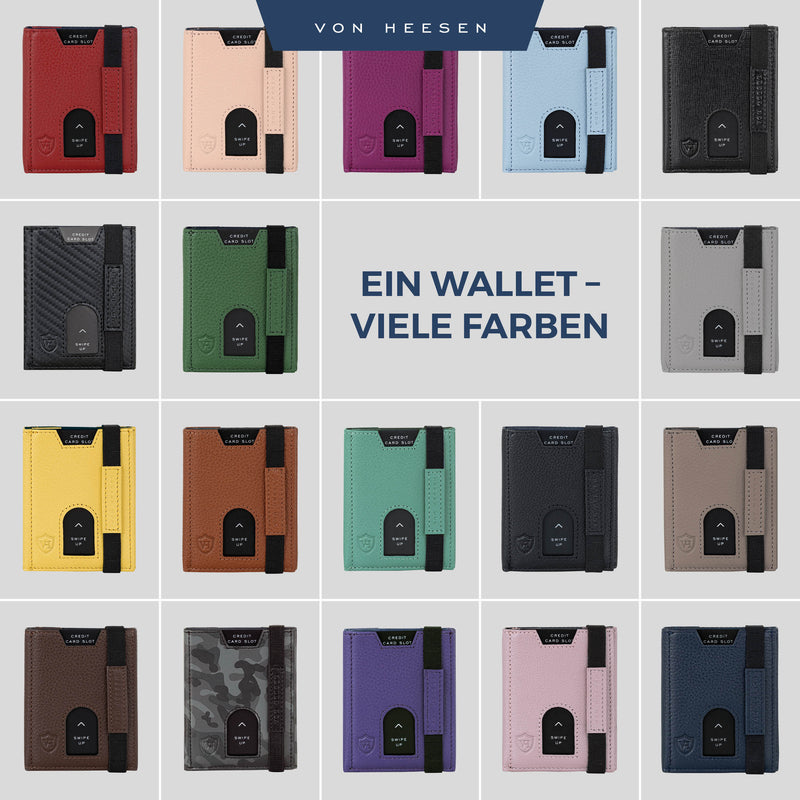 Slim Wallet mit RFID-Schutz und 6 Kartenfächer