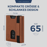 Slim Wallet mit RFID-Schutz, 5 Kartenfächer und XL-Münzfach