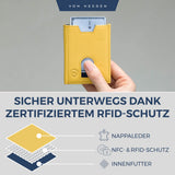 Slim Wallet mit RFID-Schutz, 5 Kartenfächer und XL-Münzfach