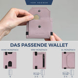 Slim Wallet mit RFID-Schutz, 5 Kartenfächer und XL-Münzfach