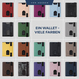 Slim Wallet mit RFID-Schutz, 5 Kartenfächer und XL-Münzfach