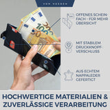 Slim Wallet mit RFID-Schutz und 6 Kartenfächer