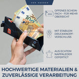 Slim Wallet mit RFID-Schutz und 6 Kartenfächer