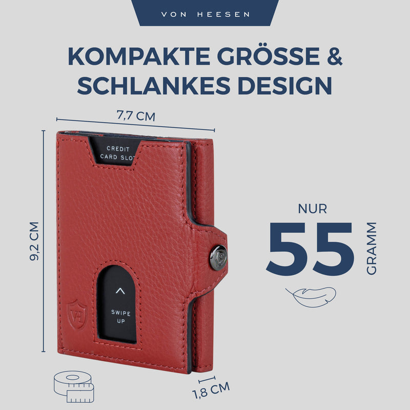 Slim Wallet mit RFID-Schutz und 6 Kartenfächer