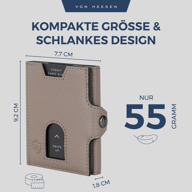 Slim Wallet mit RFID-Schutz und 6 Kartenfächer