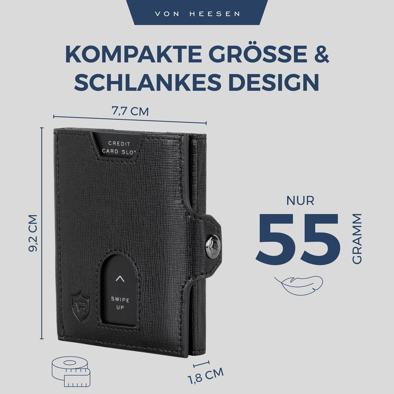 Slim Wallet mit RFID-Schutz und 6 Kartenfächer