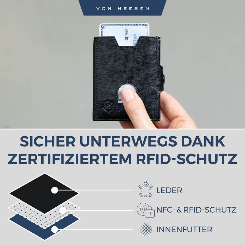 Slim Wallet mit RFID-Schutz und 6 Kartenfächer