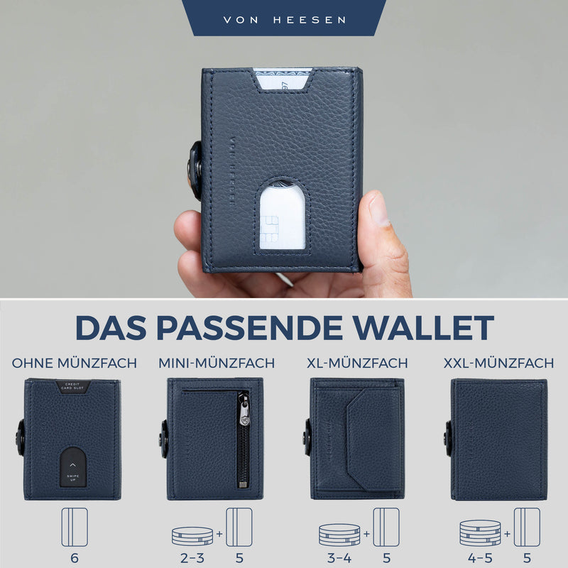 Slim Wallet mit RFID-Schutz und 6 Kartenfächer