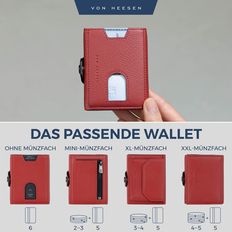 Slim Wallet mit RFID-Schutz und 6 Kartenfächer