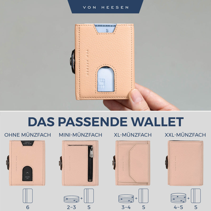 Slim Wallet mit RFID-Schutz und 6 Kartenfächer