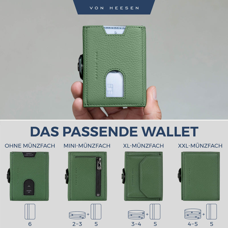 Slim Wallet mit RFID-Schutz und 6 Kartenfächer