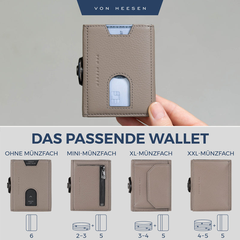 Slim Wallet mit RFID-Schutz und 6 Kartenfächer