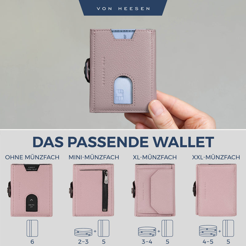 Slim Wallet mit RFID-Schutz und 6 Kartenfächer