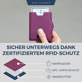 Slim Wallet mit RFID-Schutz, 5 Kartenfächer und Mini-Münzfach