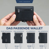 Slim Wallet mit RFID-Schutz, 5 Kartenfächer und Mini-Münzfach