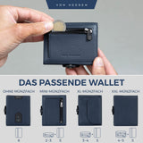 Slim Wallet mit RFID-Schutz, 5 Kartenfächer und Mini-Münzfach