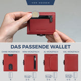 Slim Wallet mit RFID-Schutz, 5 Kartenfächer und Mini-Münzfach