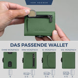 Slim Wallet mit RFID-Schutz, 5 Kartenfächer und Mini-Münzfach