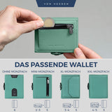 Slim Wallet mit RFID-Schutz, 5 Kartenfächer und Mini-Münzfach