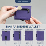 Slim Wallet mit RFID-Schutz, 5 Kartenfächer und Mini-Münzfach