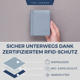 Geldbörse mit RFID-Schutz, 8 Kartenfächer und XXL-Münzfach