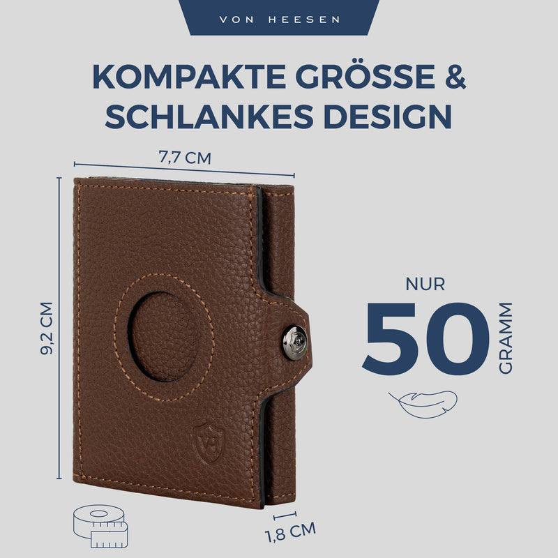 Airtag Slim Wallet mit RFID-Schutz und 6 Kartenfächer